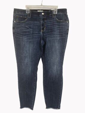 Womens Plus Sonoma Goods For Life Skinny Jeans 18W Mid Rise Dark Wash New
